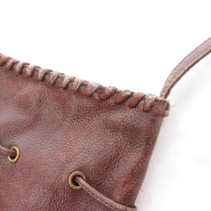 Saint Laurent Yves Vintage Drawstring Shoulder Bag Leather