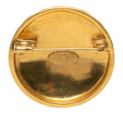 Chanel CC Logo Quilted Vintage Gold Plated