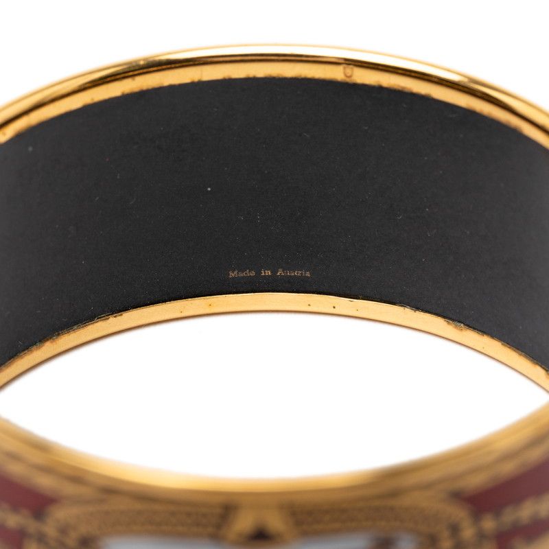 Hermes Enamel TGM Cloisonne Gold Multicolor Plated