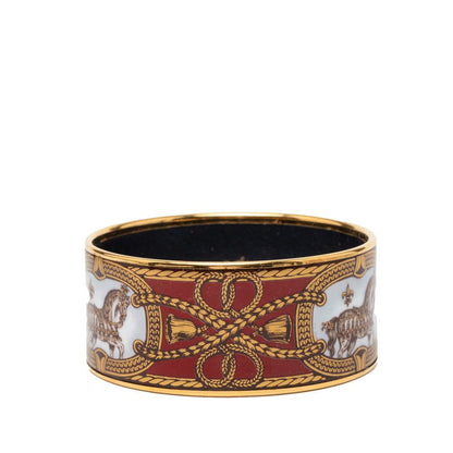 Hermes Enamel TGM Cloisonne Gold Multicolor Plated