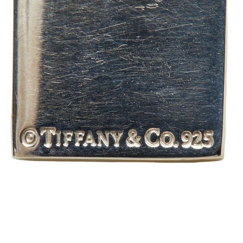 Tiffany & Co. Notes Square Logo Plate Silver