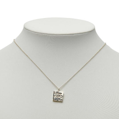 Tiffany & Co. Notes Square Logo Plate Silver