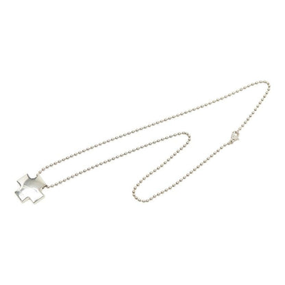 Tiffany & Co. Roman Cross Ball Chain Necklace Silver