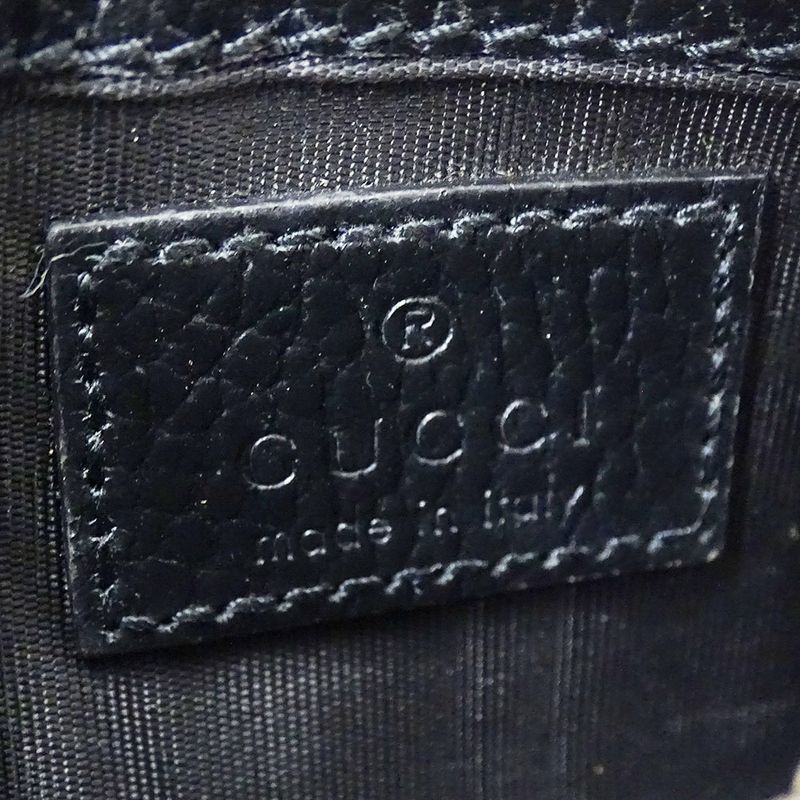 Gucci Wallet Coin Case Petit Marmont Leather Black