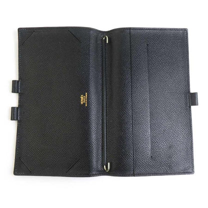 Hermes Notebook Cover Leather Black