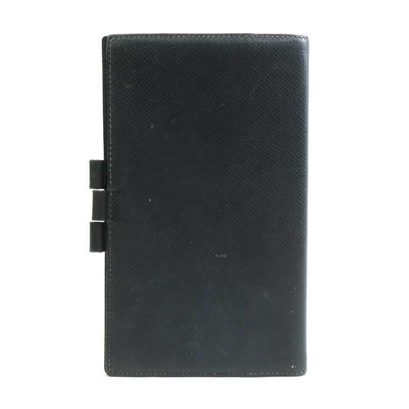 Hermes Notebook Cover Leather Black