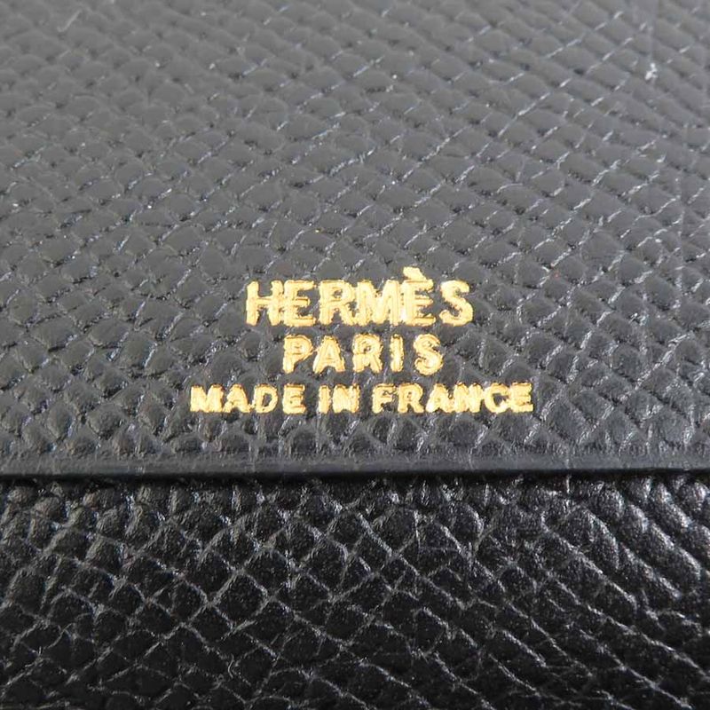 Hermes Notebook Cover Leather Black