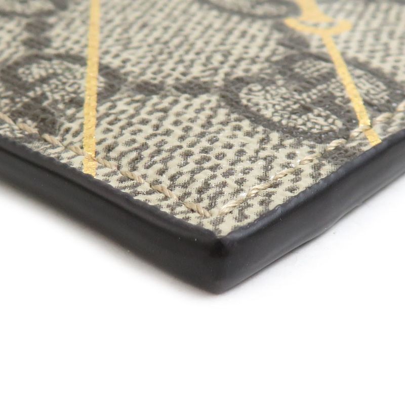 Gucci Card Case Leather Canvas