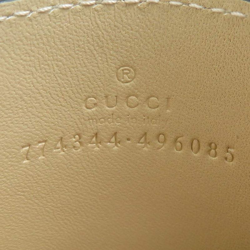 Gucci Card Case Leather Canvas