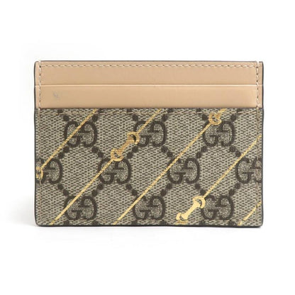 Gucci Card Case Leather Canvas