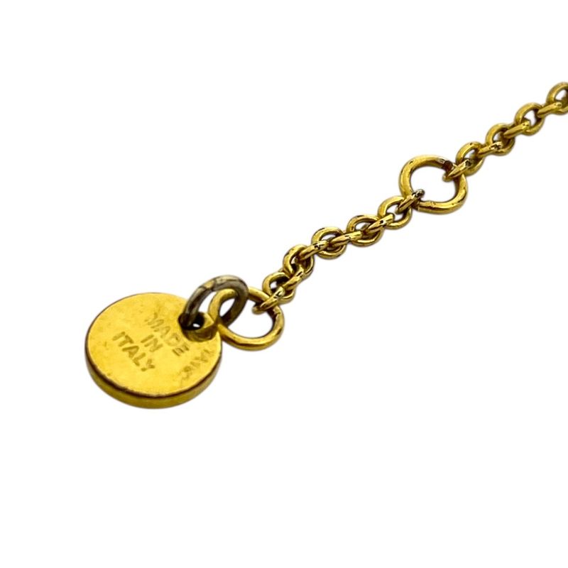 Fendi Is Bracelet Crystal Rhinestone Metal Gold