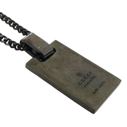 Gucci Diamante Diamantissima Necklace Pendant Square Plate Logo