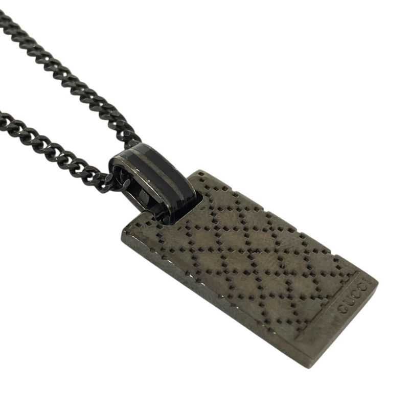 Gucci Diamante Diamantissima Necklace Pendant Square Plate Logo