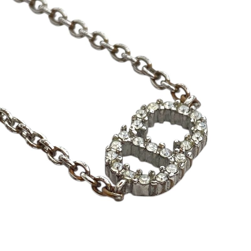 Dior Clair de Lune Bracelet CD Logo Rhinestone Silver