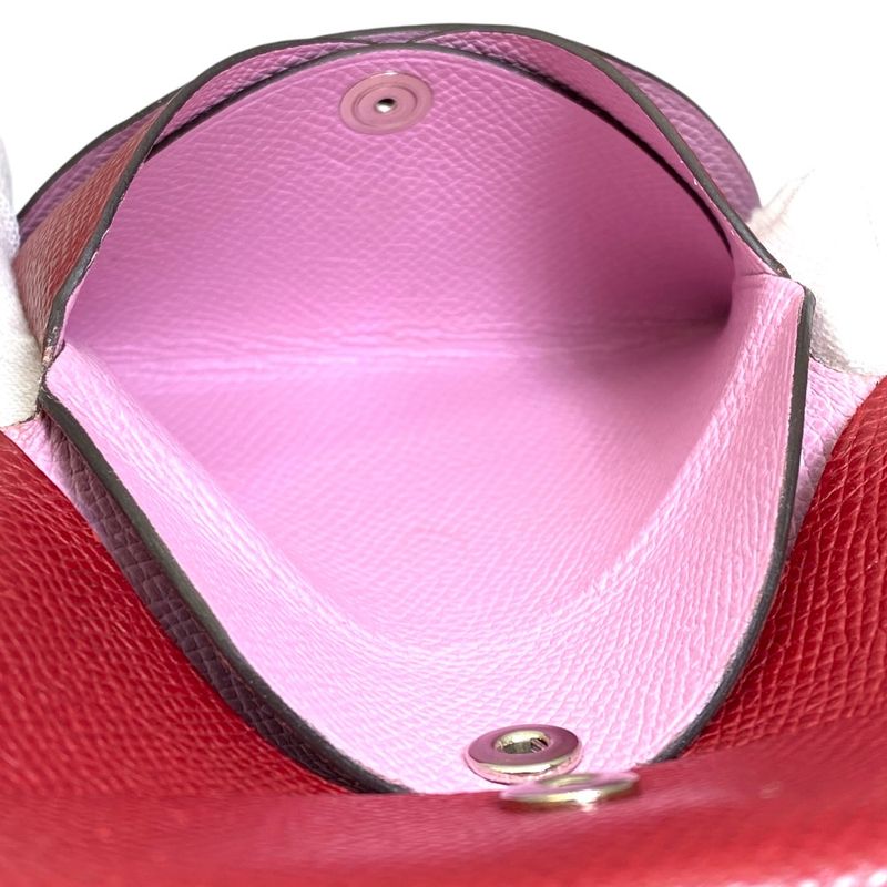 Hermes Calvi Duo Epsom Coin Purse Card Case