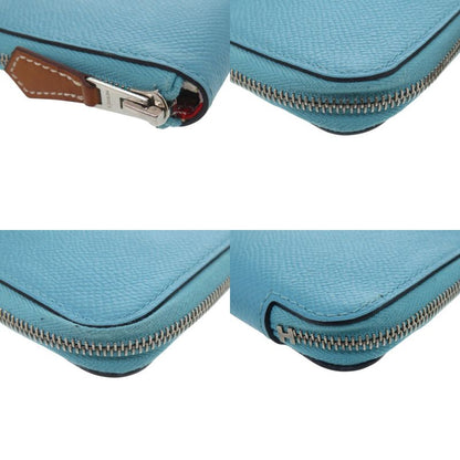 Hermes Azap Silk in Compact Mini Veau Bleu du Nord
