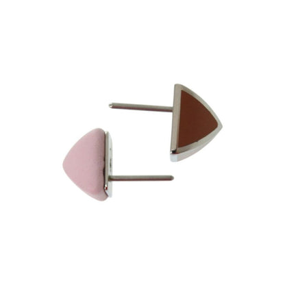 Hermes Medulgaine Metal Leather Mauveper Earrings