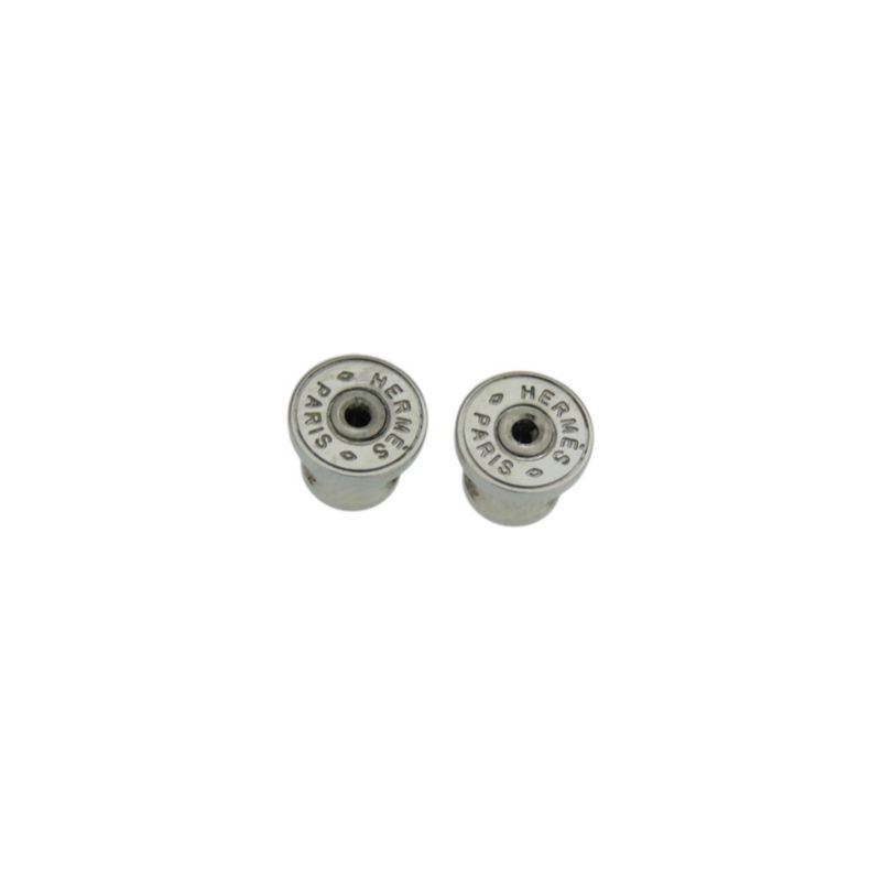 Hermes Medulgaine Metal Leather Mauveper Earrings