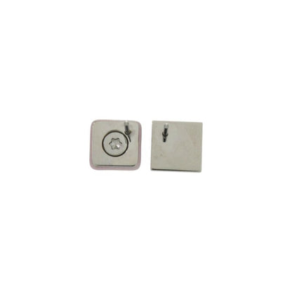 Hermes Medulgaine Metal Leather Mauveper Earrings