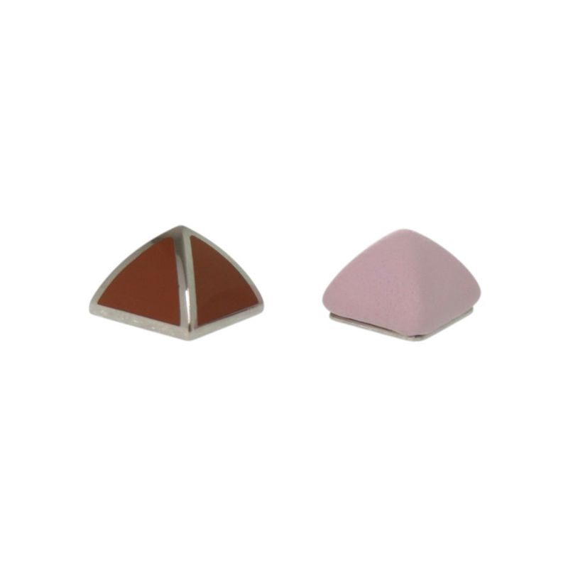 Hermes Medulgaine Metal Leather Mauveper Earrings