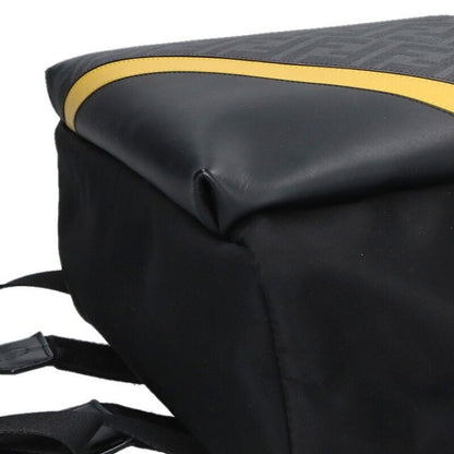 Fendi Zucca Pattern Nylon Cut Replacement Leather Backpack