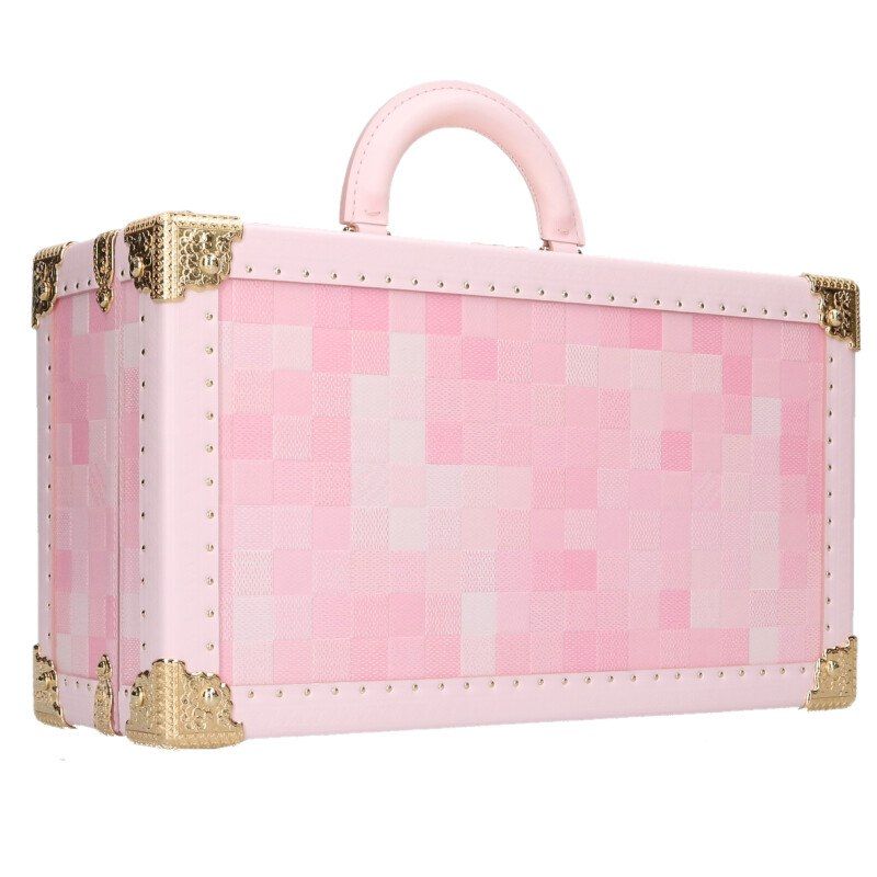 Louis Vuitton Nigo Coffret 8 Montre Damoflage Pink Sakura Leather