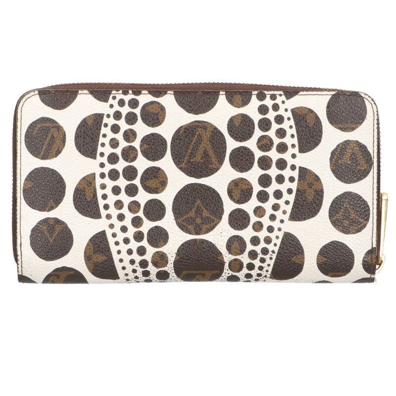 Louis Vuitton Yayoi Kusama Zippy Wallet Monogram Pumpkin Dot Bronze