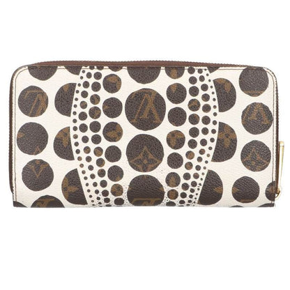 Louis Vuitton Yayoi Kusama Zippy Wallet Monogram Pumpkin Dot Bronze