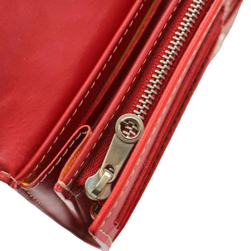 Goyard Varennes Long Wallet Bifold Leather Red KH
