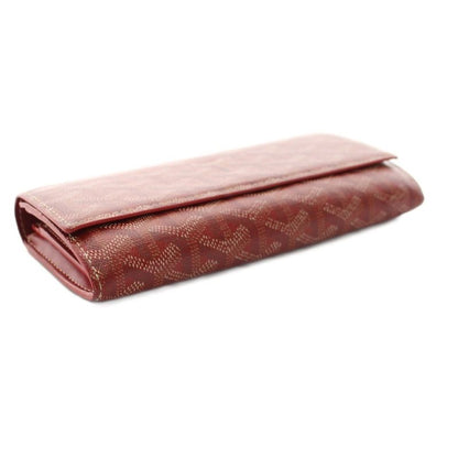 Goyard Varennes Long Wallet Bifold Leather Red KH