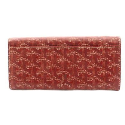 Goyard Varennes Long Wallet Bifold Leather Red KH