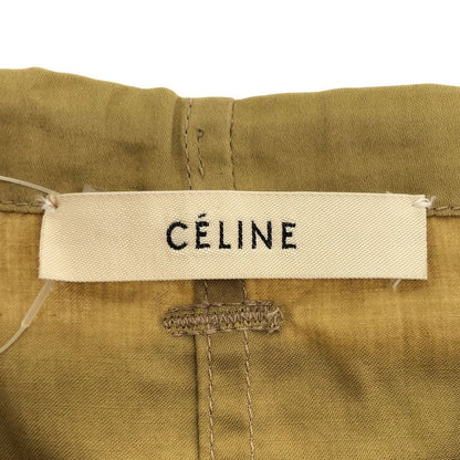 Celine by Phoebe Philo Cotton Belted Skirt 2 Yellow 36