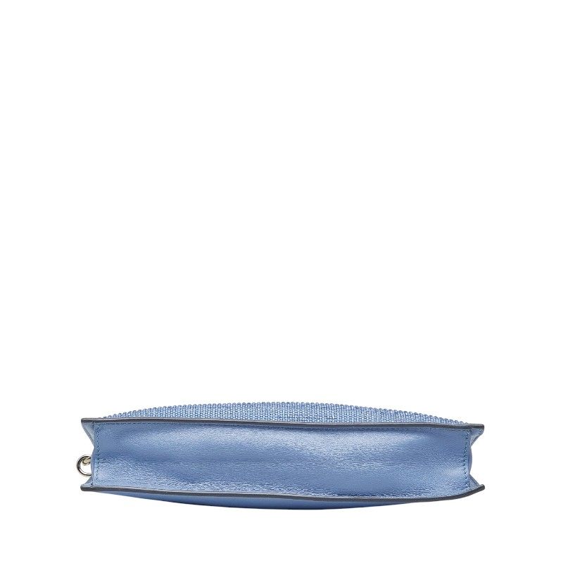 Versace Medusa Bijuu Crossbody Shoulder Bag Sacoche Light Blue Leather