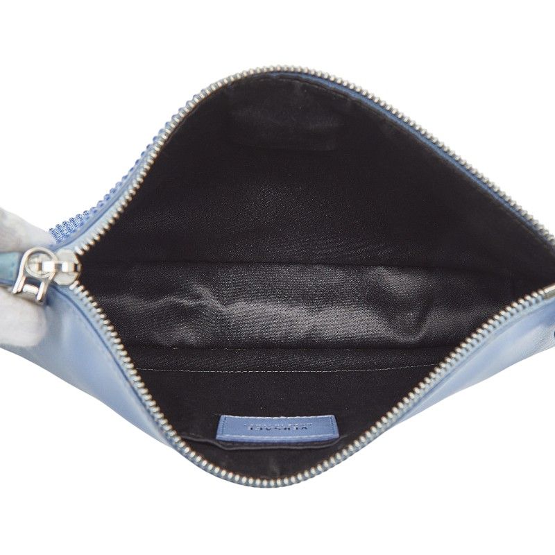 Versace Medusa Bijuu Crossbody Shoulder Bag Sacoche Light Blue Leather