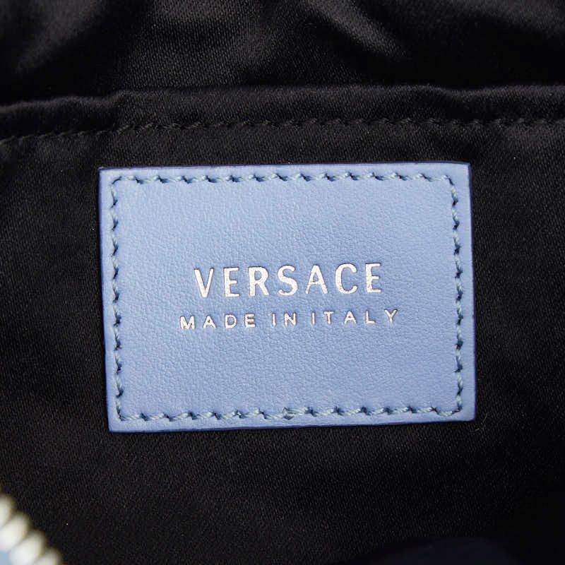 Versace Medusa Bijuu Crossbody Shoulder Bag Sacoche Light Blue Leather