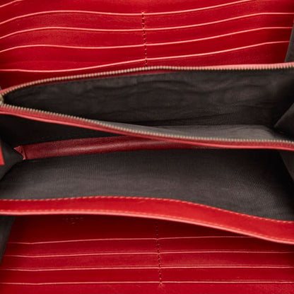 Gucci GG Marmont Chain Wallet Shoulder Bag Red Leather