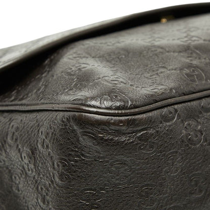 Guccissima Messenger Bag Brown Leather