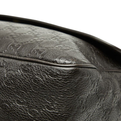 Guccissima Messenger Bag Brown Leather