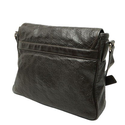 Guccissima Messenger Bag Brown Leather