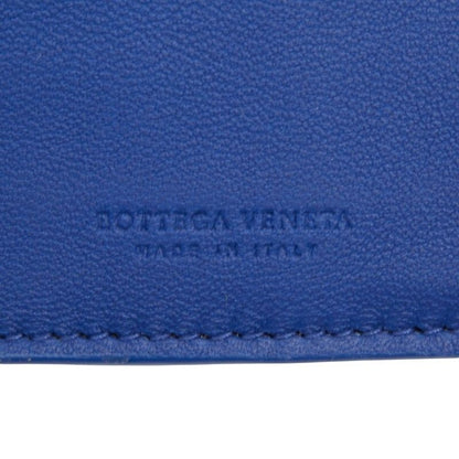 Bottega Veneta Intrecciato Long Wallet Blue Leather