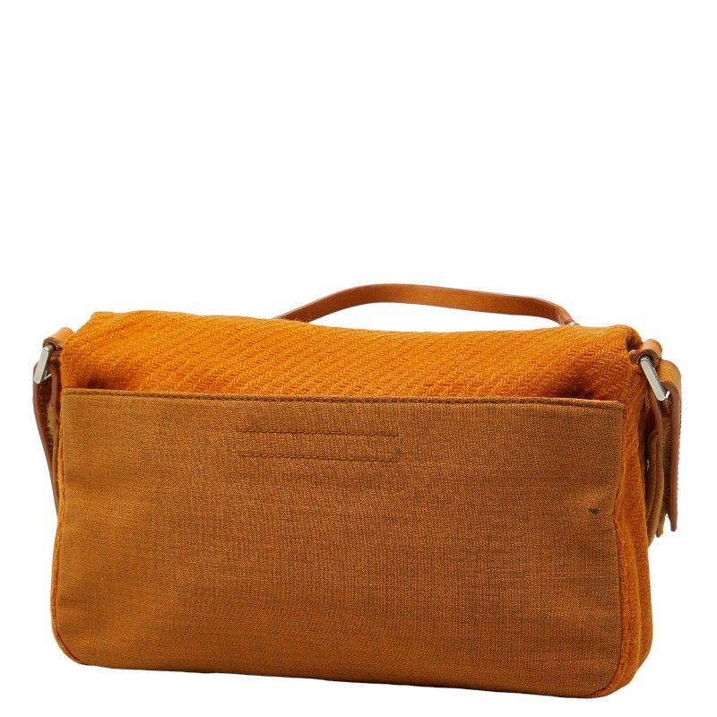 Prada One Shoulder Bag Brown Wool Haraco