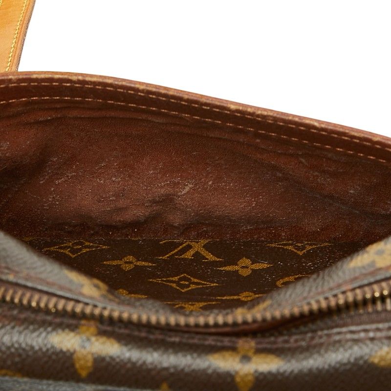 Louis Vuitton Monogram Genefille MM Crossbody Shoulder Bag Brown