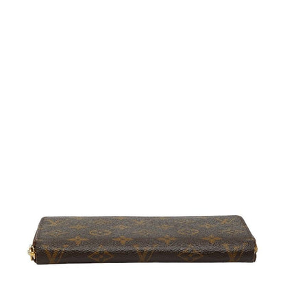 Louis Vuitton Monogram Zippy Long Wallet Zip Around Brown