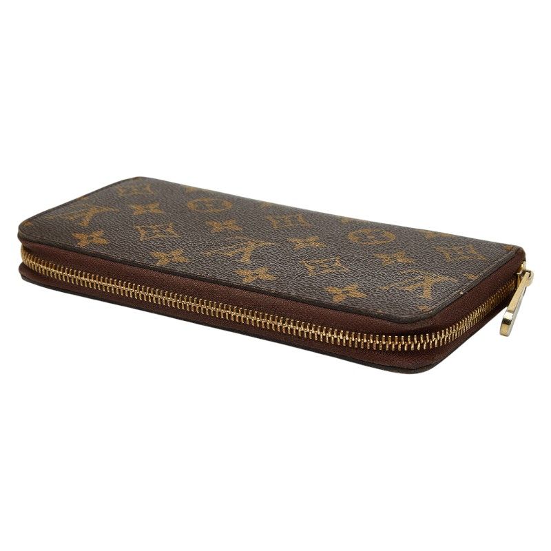 Louis Vuitton Monogram Zippy Long Wallet Zip Around Brown