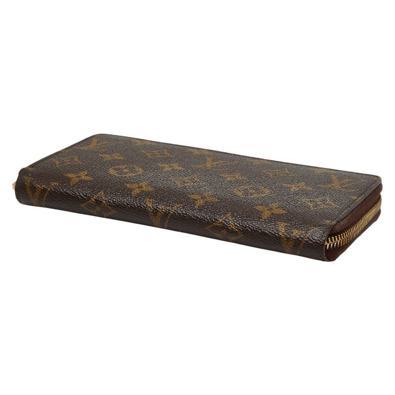Louis Vuitton Monogram Zippy Long Wallet Zip Around Brown