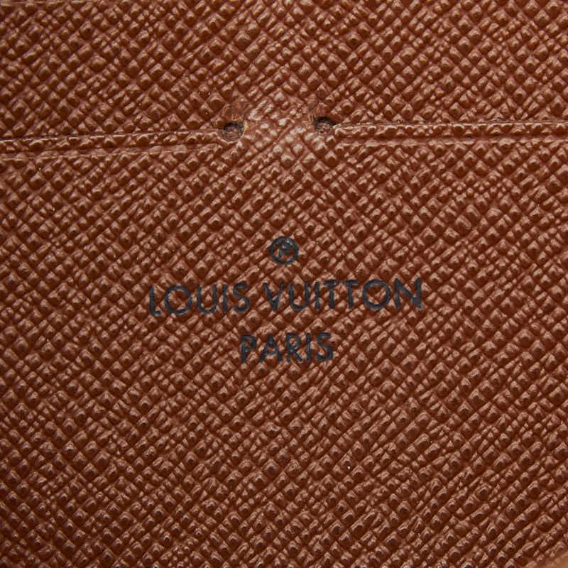 Louis Vuitton Monogram Zippy Long Wallet Zip Around Brown