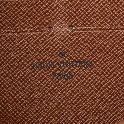 Louis Vuitton Monogram Zippy Long Wallet Zip Around Brown