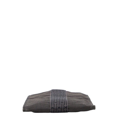 Hermes Her Line Crossbody Shoulder Bag Pochette Gray Black Canvas