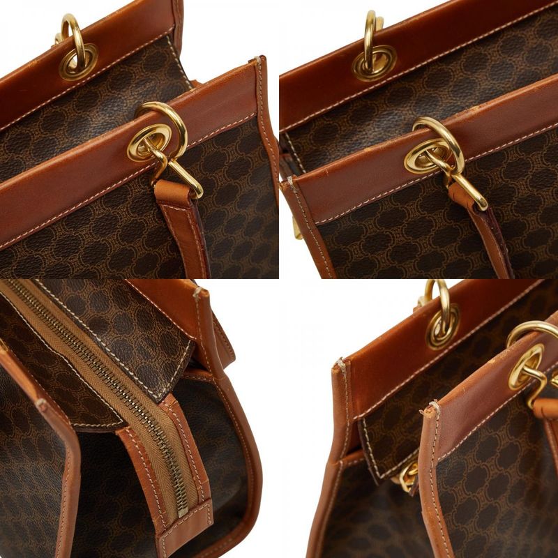 Celine Macadam Brown Leather