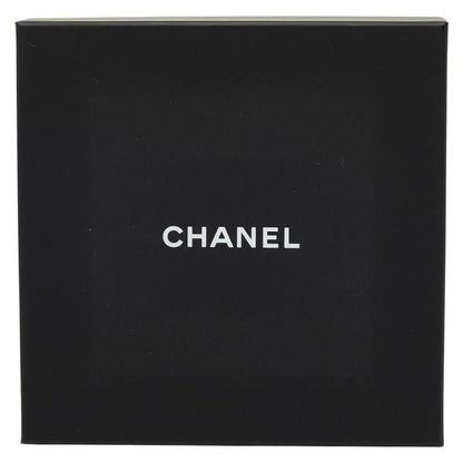 Chanel CC Logo Headband Hair Black White Silk